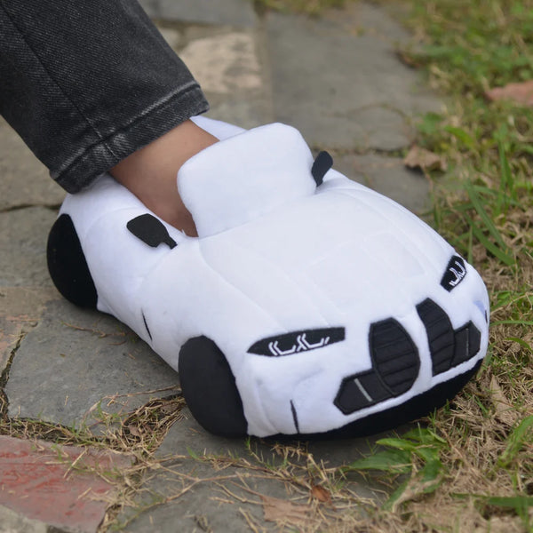 Cozy Car-Shaped Plush Slippers
